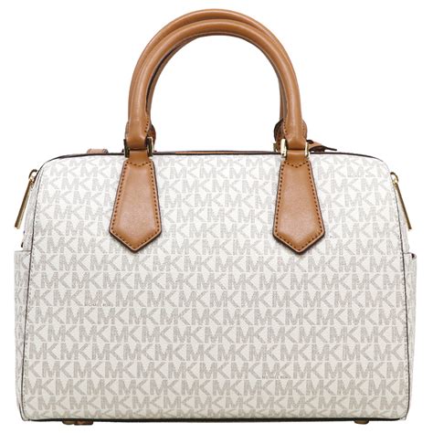 michael kors large duffle vanilla acorn